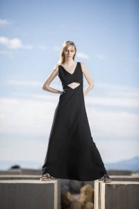 Long black dress