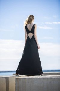 Long black dress