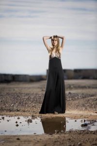 Long black dress