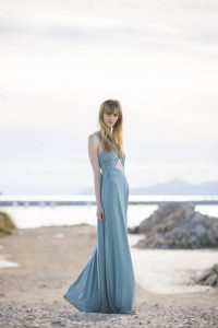 Long blue dress