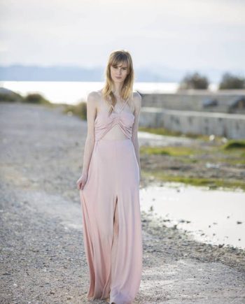 Long pink dress