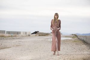 Long pink dress