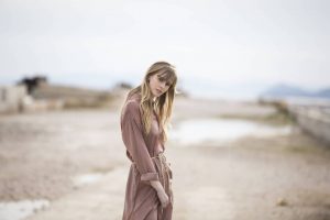 Long pink dress