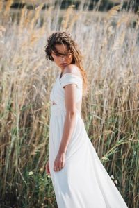 Long white dress