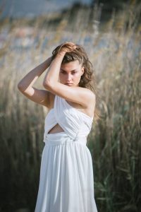 Long white dress