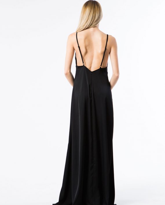 Our model in the Juliet Capulet Slip Dress Back