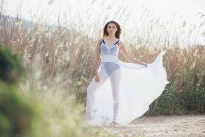 Long white dress