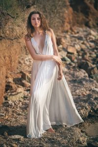 White long dress