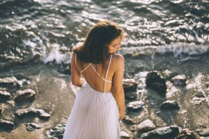 White long dress