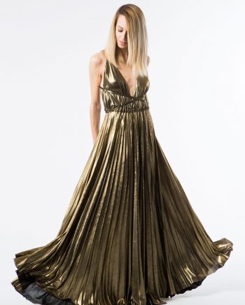Long gold dress