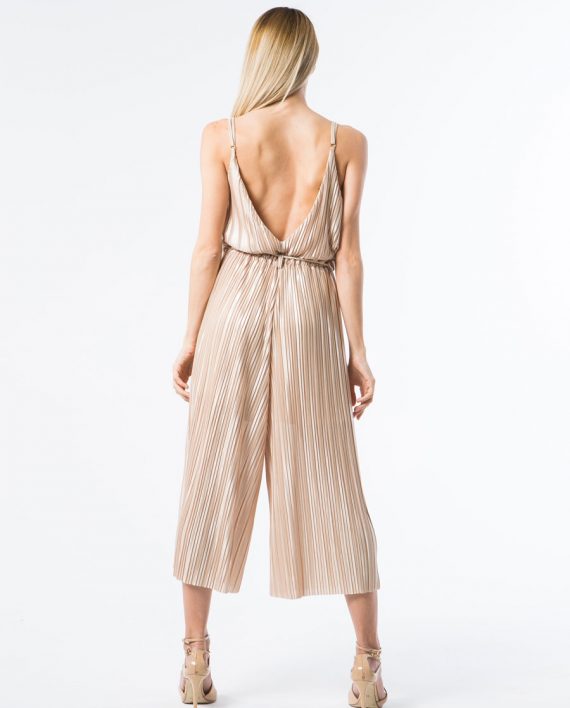 Our model dressed in the Daisy Buchanan Jumpsuit