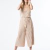 Our model dressed in the Daisy Buchanan Jumpsuit