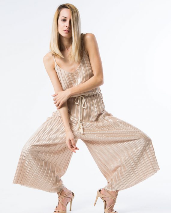 Our model dressed in the Daisy Buchanan Jumpsuit
