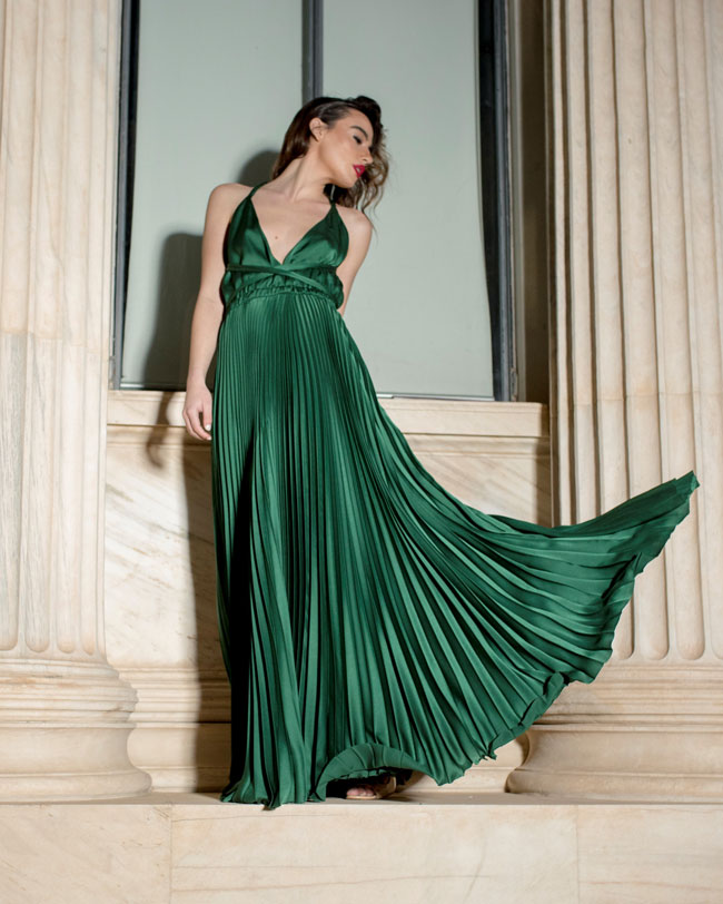 Grecian Emerald Green Bridesmaids Dresses