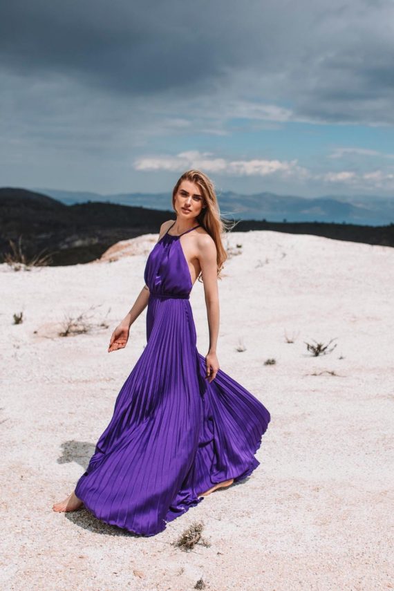 Femme Fatale Grecian Pleated Dress | Grace Gely
