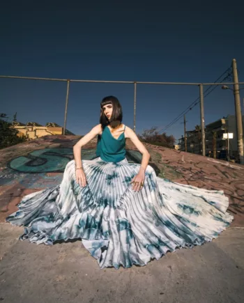 Valley of Grace Pleated Maxi skirt